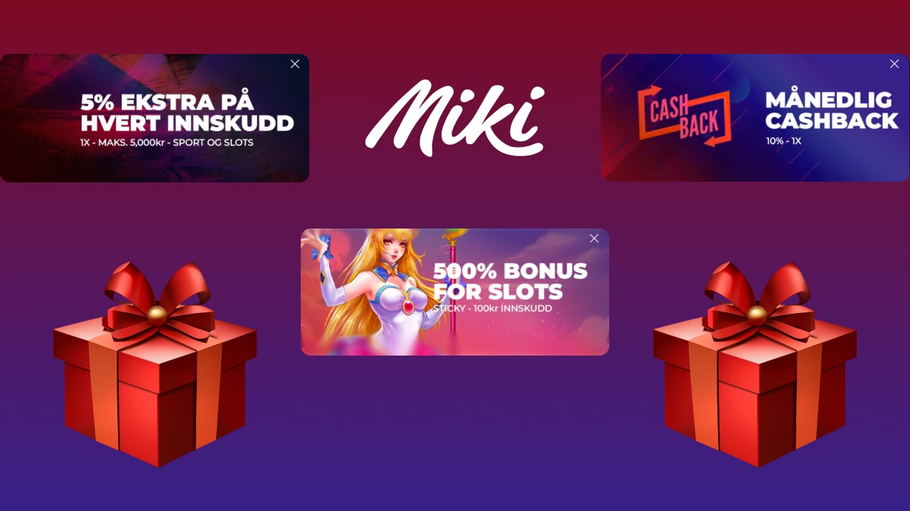 Bonuser på Miki casino