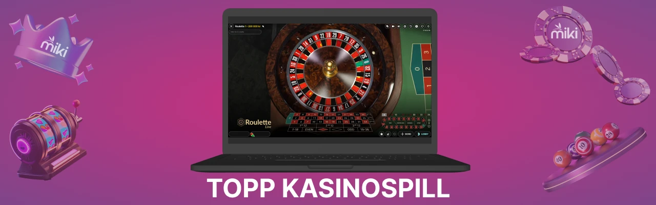 Kasinospill på miki live kasino