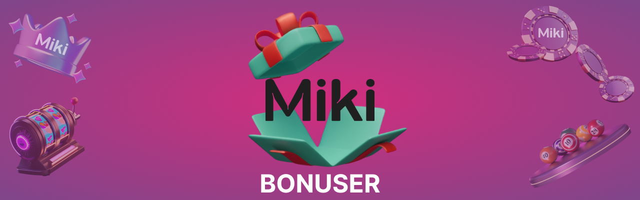 Miki live casino bonuser