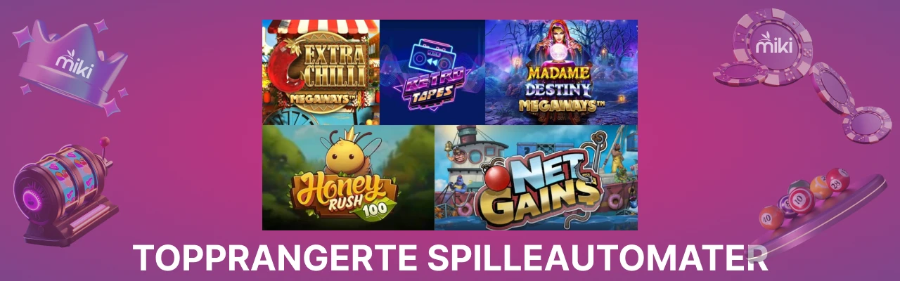 Spilleautomater hos miki casino