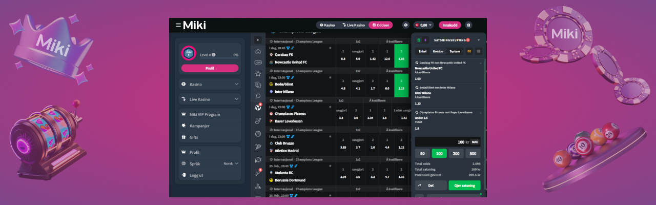Miki fotballbetting
