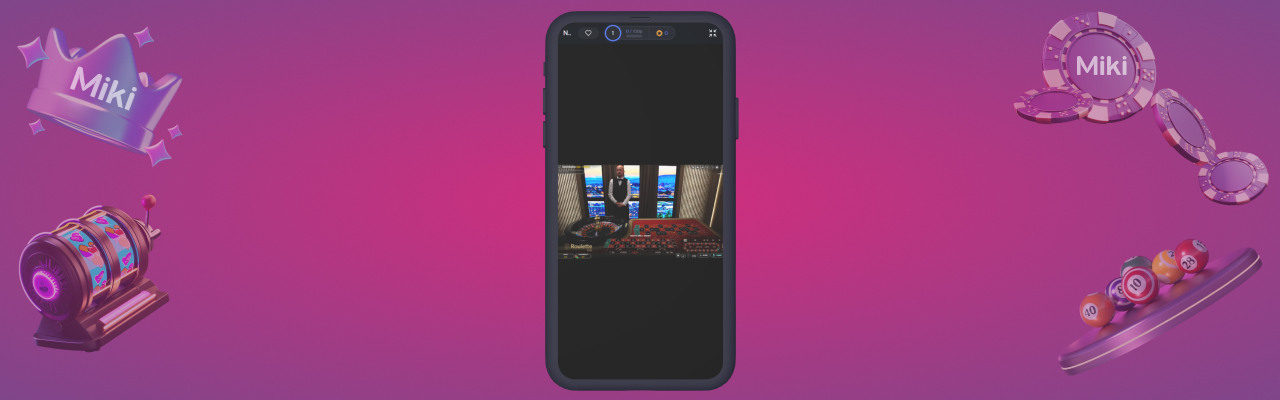 Miki live roulette mobil